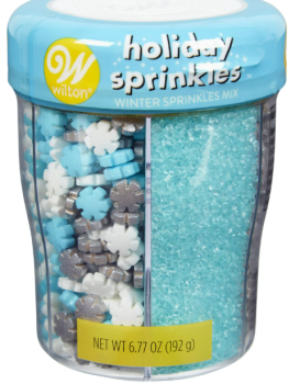 WILTON Holiday 'Winter' Sprinkle Mix Set Streusel zum Dekorieren 192 gr Import USA